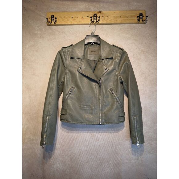 BLANK NYC faux leather bomber jacket medium - Picture 1 of 7